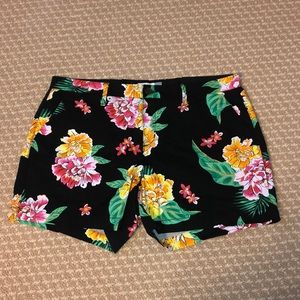 Old Navy Black Floral Shorts